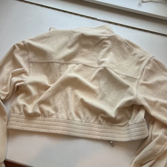 Aerie ribbed crop zip up - Picture 2 of 7